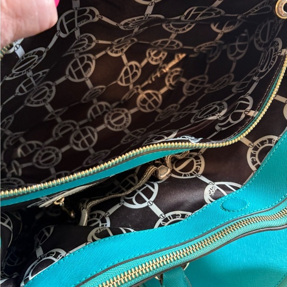 Henri Bendel Teal Satchel and Wallet Set - Picture 3 of 12